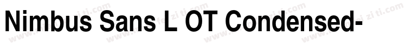 Nimbus Sans L OT Condensed字体转换